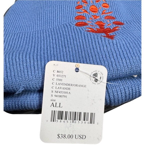 FP Movement by Free People Iconic Buti Beanie in Lavender/Orange - Picture 5 of 7